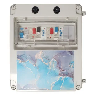 Cuadro eléctrico para piscina control piezoeléctrico 2 bombas