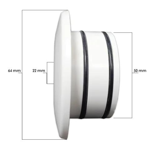 Acople rápido pulsador piezoeléctrico Ø50mm ABS